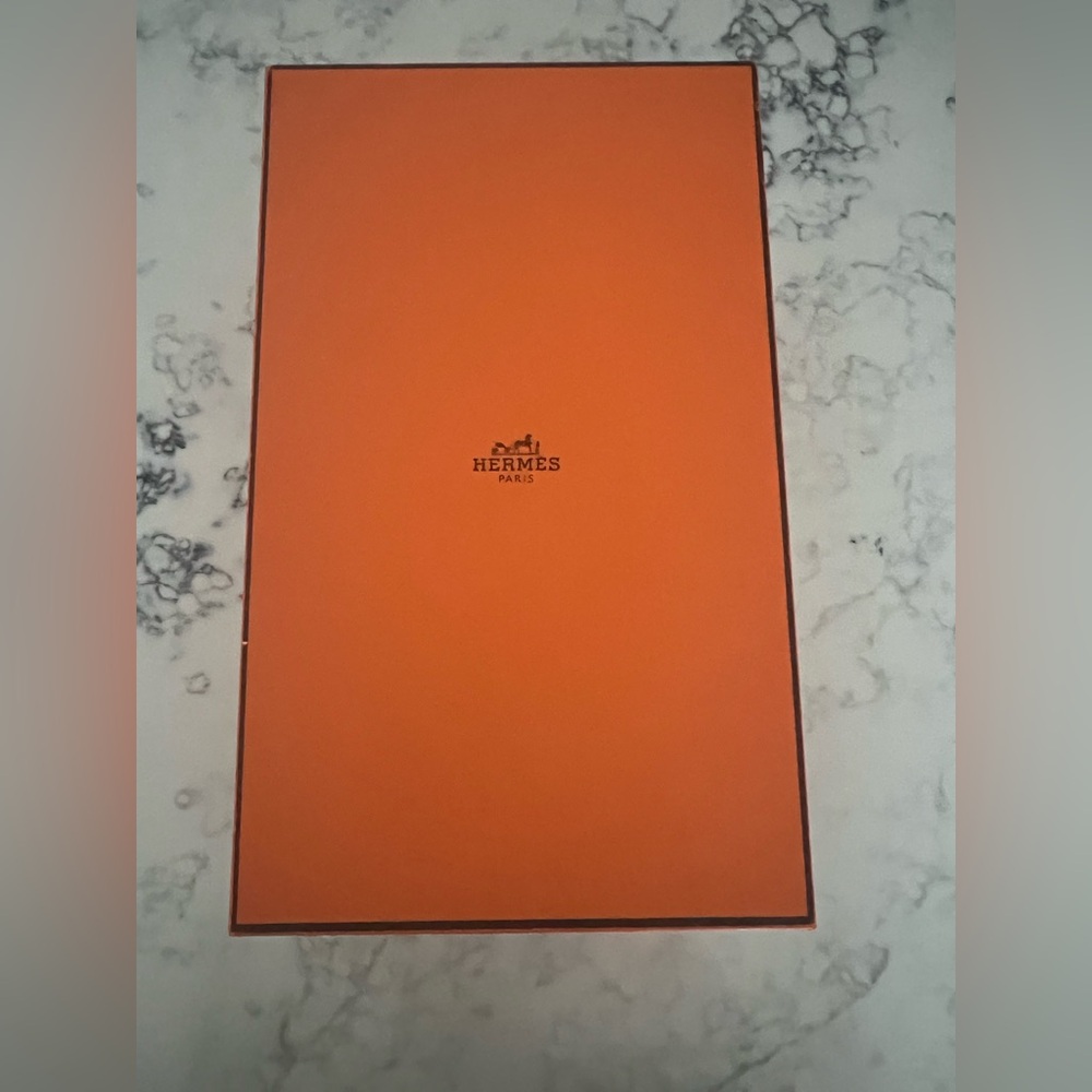 Hermes Paris Orange Empty Gift Storage Box Size 36cm/22cm/13cm